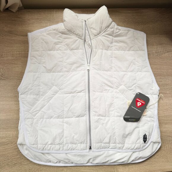 NWT Free People Movement Pippa Packable Puffer Vest Sleeveless in White Medium - Picture 4 of 10